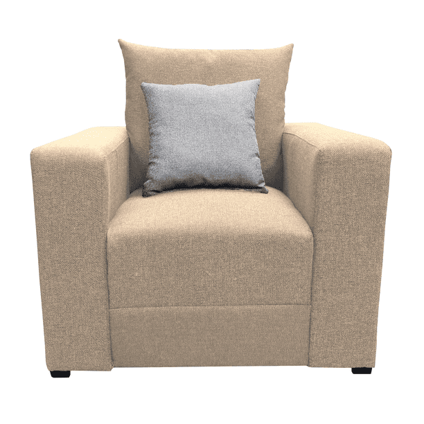 Sillon El Bazar Store Miami Lino Beige 1 plaza, Modular, Moderno, Sala
