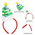 thumbnail image 3 of Fovths 6 Pack Christmas Headbands LED Reindeer Head Boppers Xmas Antler Santa Elves Hair Bands for Christmas Holiday Party Accessoriess, 3 of 7