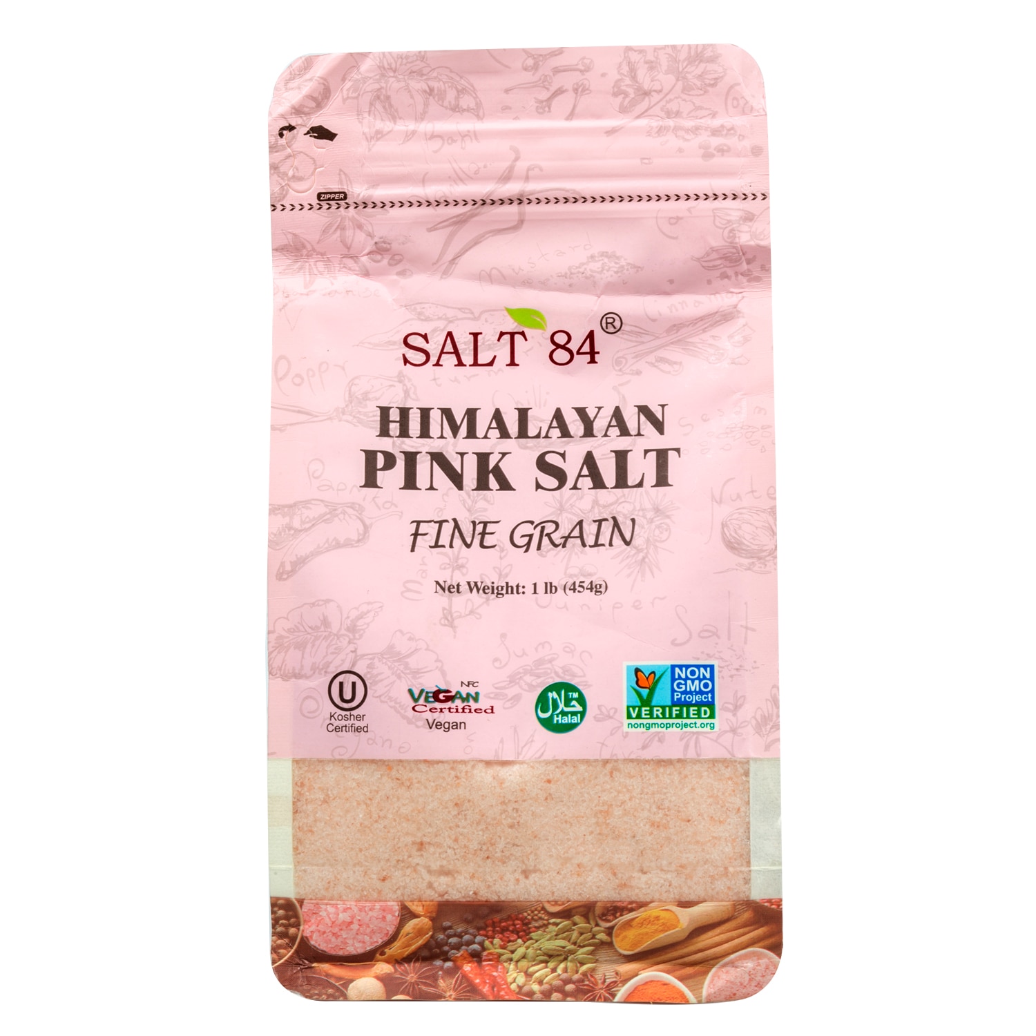 Salt 84 Himalayan Pink Salt 1 lb bag ( 1 Count)