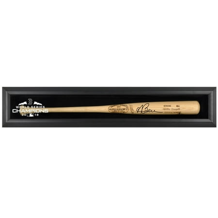 Andrew Benintendi Boston Red Sox 2018 MLB World Series Champions Autographed Louisville Slugger Blonde Logo Bat and Black Framed Logo Display Case - Fanatics Authentic