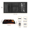 thumbnail image 6 of CHAQLIN Fire Wolf Print Foldable Tri-Fold Wallets Coin Purse, Polyester Children's Wallet Slim Trifold Card Wallet for Outdoor Sports, 6 of 7