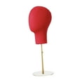 thumbnail image 5 of Stgfyxgs Hat Display Stand, Mannequin Head, Metal Base Display Holder, Glasses Headband Display for Personal, Barbershop Business Red, 5 of 9