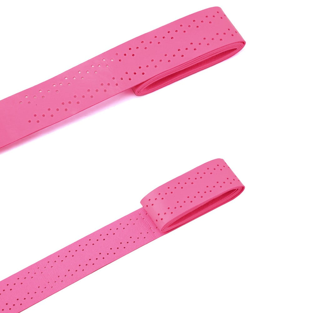 Lot De 6 Bandes Antidérapantes Auto-adhésives Roses – Perforées, Respirantes, Pour Tennis, Badminton, Squash