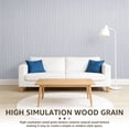 thumbnail image 4 of Peel and Stick PVC Slat Wall Panel, 118" x 15.75" Self Adhesive Faux Oak Wood Grain – 3D Soundproof Wall Panels for Ceilings, 4 of 7
