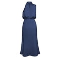 thumbnail image 4 of Vestido Vestido De Cóctel Sin Mangas Elegante Vestido De Ocasión Formal Moda Cuello Alto Cgtredaw Azul oscuro T M para Mujer, 4 of 8