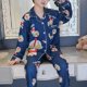 thumbnail image 1 of Conjunto de pijamas de invierno y Navidad para niños, ropa de dormir de manga larga con dibujos animados, para otoño, 1 of 4