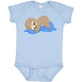 thumbnail image 3 of Inktastic Cute Baby Sloth Sleeping on Blue Pillow Boys or Girls Baby Bodysuit, 3 of 5