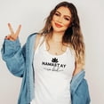 thumbnail image 2 of Namast'ay in Bed Tank Top for Women and Teens Funny Yoga and Meditation Tee Lotus Flower Shirt White Tank Top XX-Large, 2 of 6