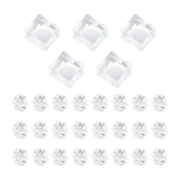 WORGEOUS 1 conjunto Faux cubos de hielo acrílico cubitos de hielo artificial hielo aplastado rocas fotografía accesorios