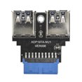 thumbnail image 3 of 19PIN para Tipo C/Dual USB A Conector Win/Linux/(Doble Una Mujer), 3 of 8