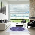 thumbnail image 6 of Ahgly Company Indoor Round Patterned Deep Periwinkle Purple Area Rugs, 7' Round, 6 of 6