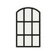 thumbnail image 1 of Espejo de pared con rejilla y panel de ventana arqueado para cocina, dormitorio y apartamento. Negro, 1 of 9
