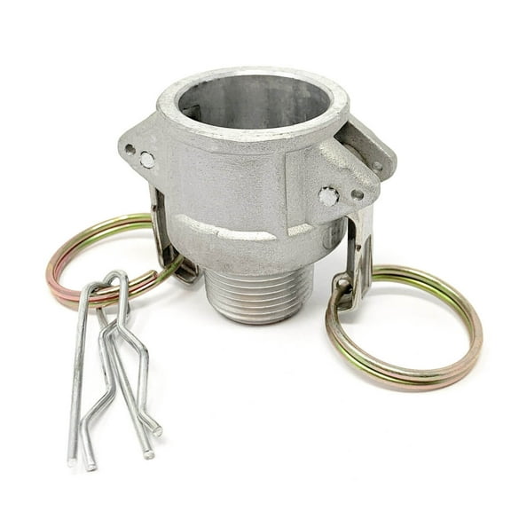 Gloxco Aluminum Type B Cam and Groove Fitting, 1/2" Female Camlock x 1/2" Male NPT (CAM-05-B-AL)