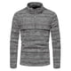 thumbnail image 2 of Jersey con media cremallera y cuello alto para hombre, Top de punto floral de estilo famoso a la moda, 2 of 5