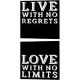 thumbnail image 1 of Great Art Now In Black & White Sentiment by JC Designs 2 Piece Canvas Art Set Each 14"W x 14H, 1 of 3