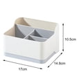 thumbnail image 3 of Caja de Almacenamiento Multifunción Organizador de Escritorio de Plástico Maquilje Pincel de Almacenamiento Boca de Juguete Caja piz Caja Gris Baoblaze Organizador de escritorio, 3 of 8
