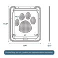 thumbnail image 2 of Cat Door Screen Pet Interior Lockable Magnetic Flap Screen Dog Mesh Fence Gate, 2 of 5