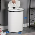 thumbnail image 7 of BestOffice 13 Gallon Stainless Steel Touchless Kitchen Trash Can with Motion Sensor for Indoor Use(White), 7 of 7