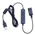 thumbnail image 1 of Cable de desconexión rápida de auriculares de centro de llamadas a conector USB para adaptador de dispositivo de comunicación QD, interfaz QD, 1 of 5