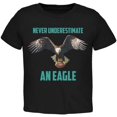 thumbnail image 1 of Never Underestimate An Eagle Flying Football Toddler T Shirt, 1 of 1