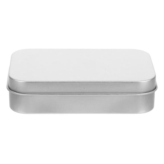 OFFIGAM Elegant Lidded Tin Box Metal Rectangular Boxes Candy Containers Portable Box Party Favors Boxes Mini Tins With Lids Small Tin Storage Tin (Small)