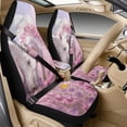 thumbnail image 2 of Xoenoiee Horse Butterfly Flower Pattern Car Seat Covers Set of 5 Pcs, PU Leather Seat Covers for Cars Breathable Seatbelt Covers Waterproof Armrest Cover, Auto Accessories for Car SUV Truck, 2 of 7