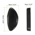 thumbnail image 2 of Eyeglass Nose Pad Thickness Anti-Slip Glasses Nose Grips Double Hole Insertion Glasses Nose Pads for Plastic Frames Black, 2 of 7