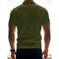 thumbnail image 5 of TAGOLD Mens Summer Short Sleeve Turndown collar Blouse & Shirt Solid Color Loose Button Pocket Casual Fashion Top, 5 of 5