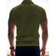 thumbnail image 4 of pstuiky camiseta de hombre, Camisa informal de verano para hombre, color liso, ventilada, holgada, con cremallera y bolsillos de solapa, manga corta ropa de hombre xxxl, 4 of 9