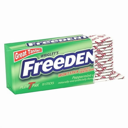 Freedent Peppermint Gum Peppermint 15 ct Pack of 3