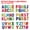 Flash Colorful, variant on Uxcell Letter Stickers, Self Adhesive Vinyl Large Alphabet Number Stickers for Arts DIY Craft Flash Black 24Pcs
