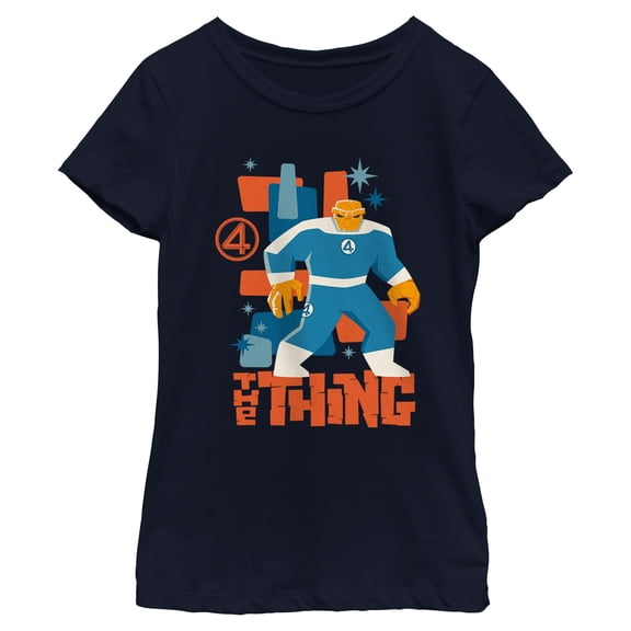 Girls The Fantastic Four: First Steps Retro the Thing T Shirt