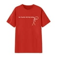 thumbnail image 1 of T-Shirt Unisexe à Manches Courtes avec Imprimé Graphique, Col Rond, pour le Confort Quotidien et un Style Décontracté avec Design Doux et Polyvalent, 1 of 3