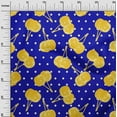thumbnail image 3 of oneOone Cotton Cambric Yellow Fabric Cherry Diy Clothing Quilting Fabric Print Fabric By Yard 42 Inch Wide, 3 of 4