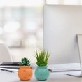 thumbnail image 5 of Juego de 4 macetas colgantes de cerámica – Maceta colgante para plantas de interior – Jarrón colgante multicolor con cuerda de yute – Perfecto para decoración de interiores y exteriores, hogar,, 5 of 5