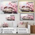 thumbnail image 4 of Designart "Red Ants Amid Pink Blossoms And Pastels" Animals Ant Floater Framed Canvas Wall Art, 4 of 5