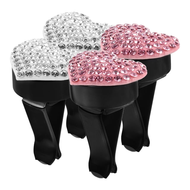 GOOHOCHY 4 clips para ventilación de coche con forma de corazón, ambientadores, pequeños y bonitos.
