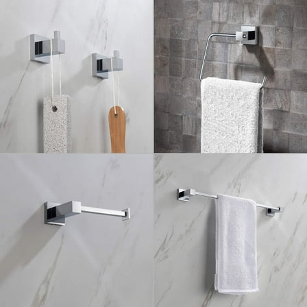 Kibi Cube 5-Piece Bathroom Hardware Set