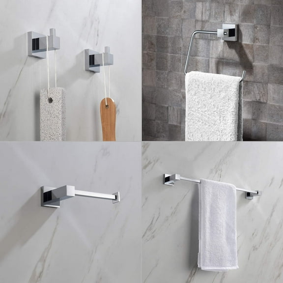 Kibi Cube 5-Piece Bathroom Hardware Set