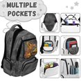 thumbnail image 5 of Pzuqiu Yellow Excavator Boys Backpack 4 Piece 17 Inch Large Capacity School Bookbag with Insulated Lunch Bag Pencil Case Water Bottle Holder Schoolbag for 8-14 Elementary Middle School, 5 of 7