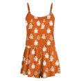 thumbnail image 6 of JFOPQVSM Women Sexy Sleeveless Tank Top Shorts 2 PC Halloween Print Pajama Set Halloween Dress-Up Outfit, 6 of 6