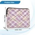 thumbnail image 3 of RMDQTR 16in Laptop Bag Briefcases Computer Inner Bags Computer Bags Laptop Sleeves Work Travel School Bag Light Pink Checkered Pattern, 3 of 8