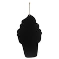 thumbnail image 1 of Ice Cream Shaped Blackboard Recipe Board Coffee Shop Wooden Message Chalkboard, 1 of 4