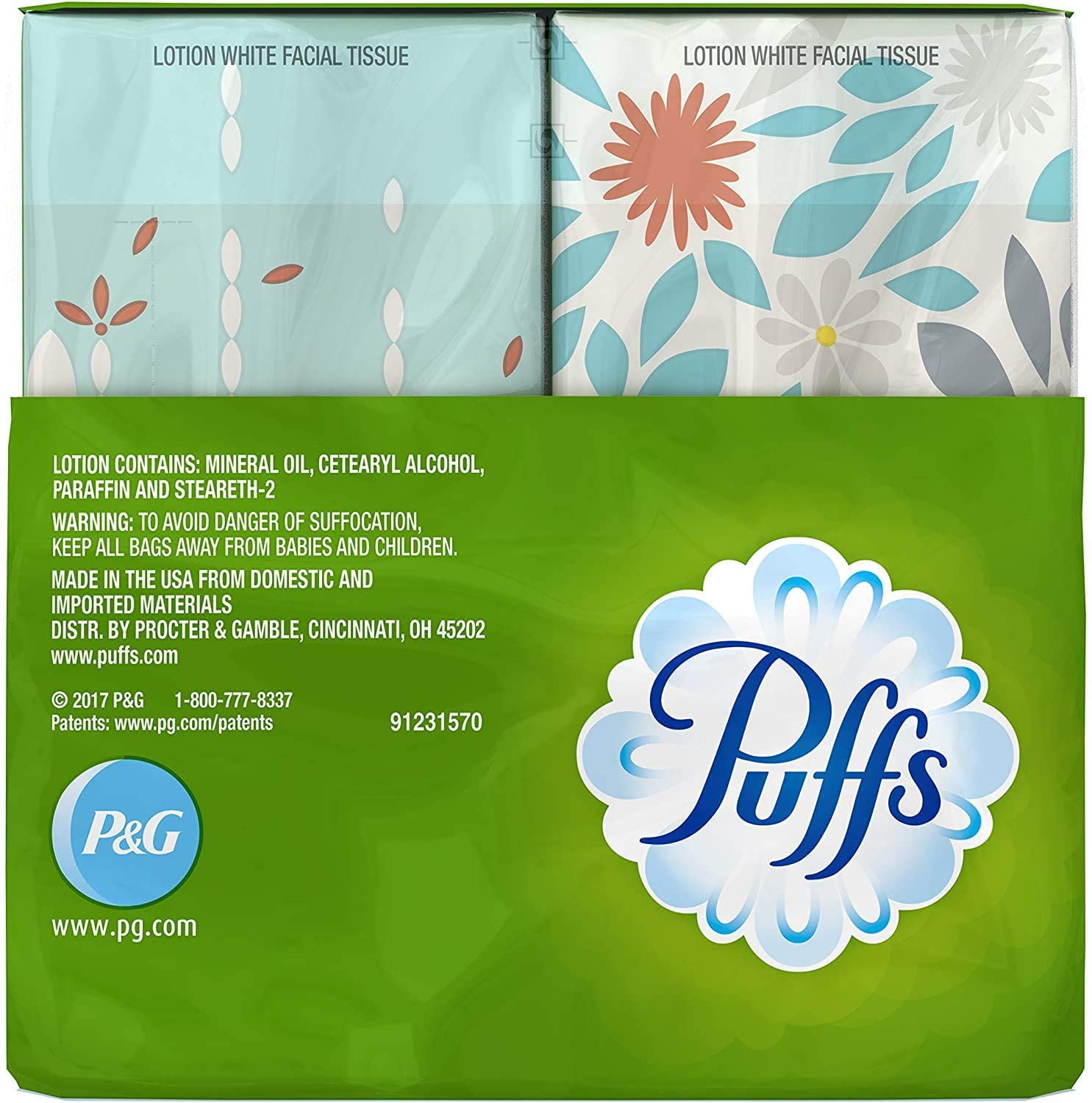 Puffs Plus Lotion Travel-Size Pocket Facial Tissues 10 Tissues per Pack (20 To Go Packs)