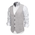 thumbnail image 6 of COOFANDY Men's Casual Business Vests Lightweight Waistcoat Slim Fit Suit Vest, 6 of 10
