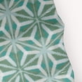 thumbnail image 2 of Simply Daisy 70" W x 73" H Water Mosaic Geometric Print Polyester Shower Curtain, Green, 2 of 3