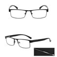 thumbnail image 3 of Paquete de 3 gafas de lectura metálicas rectangulares para hombre, 1.5 2.0 2.5 3.0 3.5 4.0, 3 of 5
