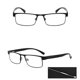 thumbnail image 4 of Paquete de 3 gafas de lectura metálicas rectangulares para hombre, 1.5 2.0 2.5 3.0 3.5 4.0, 4 of 5