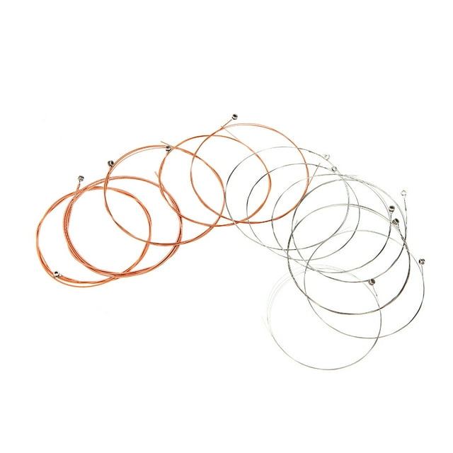 Guitare String 12-String 12 Pcs Noyau en Acier Inoxydable Alliage de Cuivre Enroulé pour Guitare Acoustique Folk