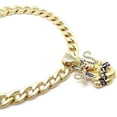thumbnail image 3 of Hip Hop Jewelry Iced Gold Plated Cubic Zirconia Egyptian Anubis with Ankh Pendant & 10mm 20" Cuban Chain Bling Necklace Set, 3 of 5